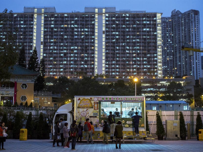 Ma Ma’s Dumpling, a food truck near Wong Tai Sin Temple in Hong Kong, earlier this month. Food trucks are a part of the government’s plan to attract more tourists, but stringent regulations and unusual fixed locations are affecting business, and owners are concerned. Photo: The New York Times