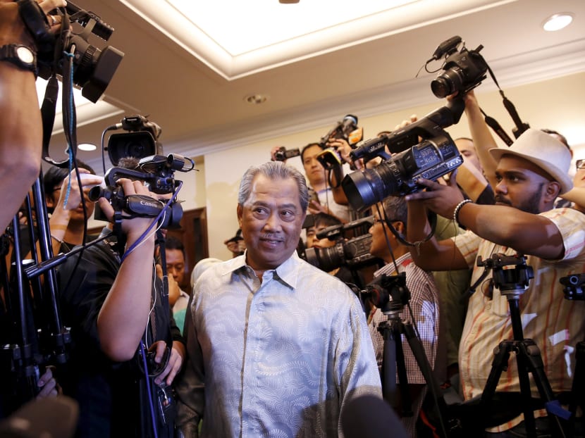 Former Malaysian Deputy Prime Minister Muhyiddin Yassin arrives to speak to the media after he was sacked during yesterday's cabinet reshuffle in Kuala Lumpur, Malaysia, July 29, 2015. Photo: Reuters