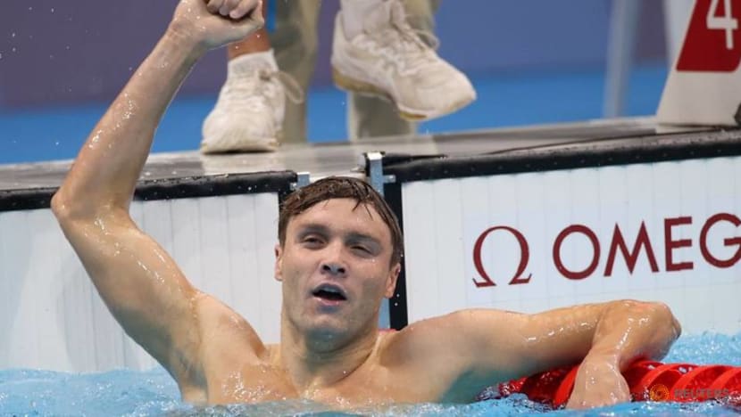 Olympics-Swimming-American Finke wins men's 800m freestyle Olympics-Swimming-American Finke wins men's 800m freestyle
