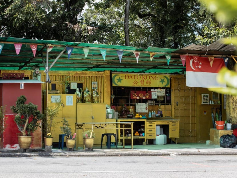 The authorities said that a shrine on Science Centre Road (pictured) now sits on public land that is part of the Jurong Lake District Master Plan.
The authorities said that a shrine on Science Centre Road (pictured) now sits on public land that is part of the Jurong Lake District Master Plan.