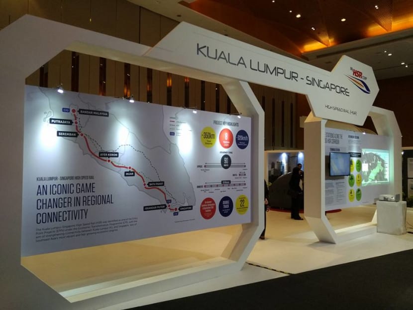 A photo published in 2016 during an exhibition in Malaysia of the progress of the High-Speed Rail proposal.