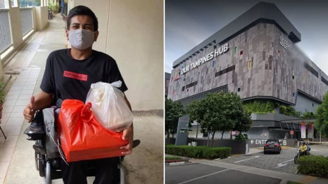 轮椅快递员冒雨搭公共交通送货 毅力令顾客钦佩