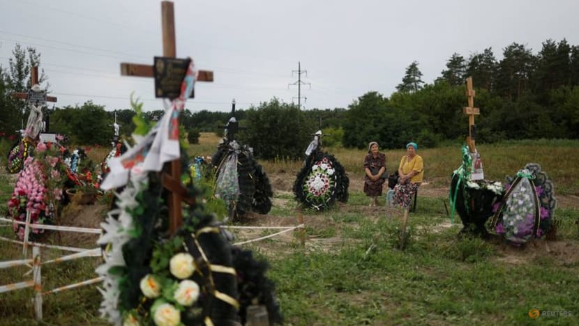 Ukraine's Bucha buries bodies of unidentified victims of Russian occupation Ukraine's Bucha buries bodies of unidentified victims of Russian occupation