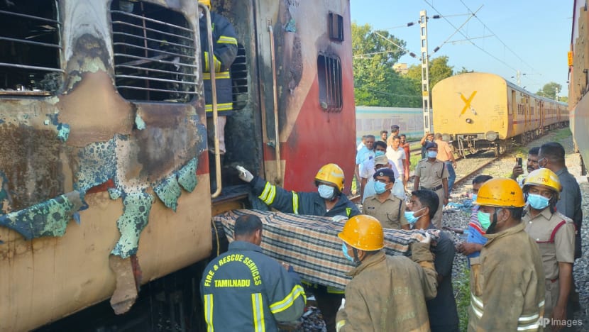 Nine dead after fire in stationary train carriage in southern India