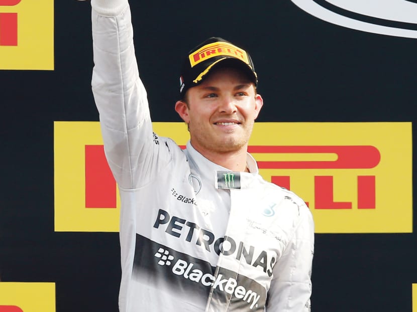 Mercedes driver Nico Rosberg said he had no possible reason to finish second deliberately. 
Photo: AP