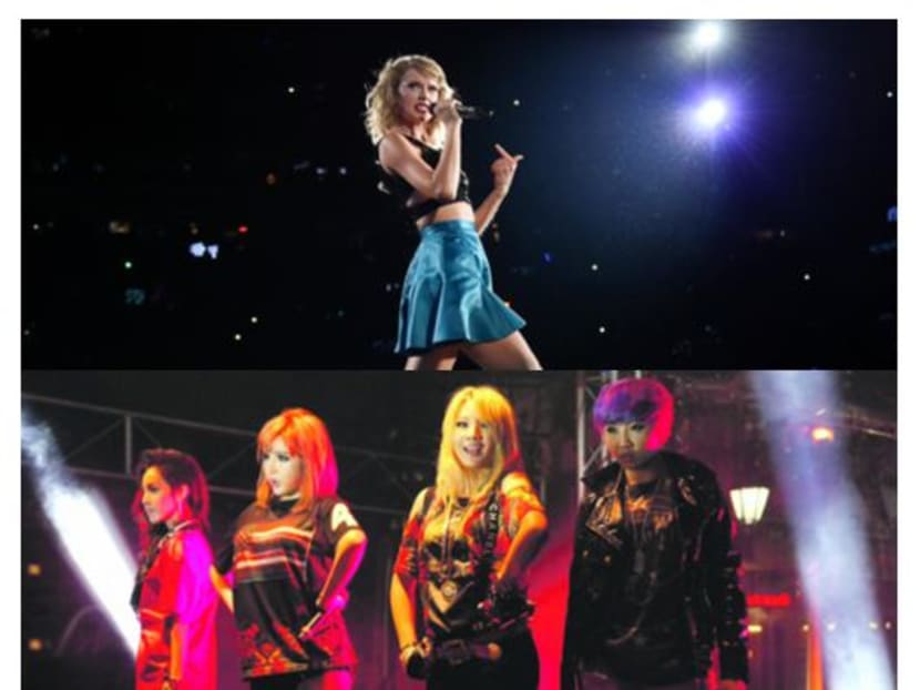 Taylor Swift (above) called out for allegedly copying 2NE1's Come Back Home music video. Photo: AP/TODAY file photo