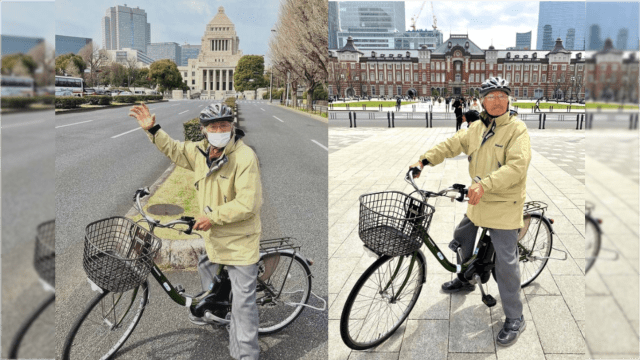 从神户骑脚车九天600公里  日本89岁翁到东京见儿子