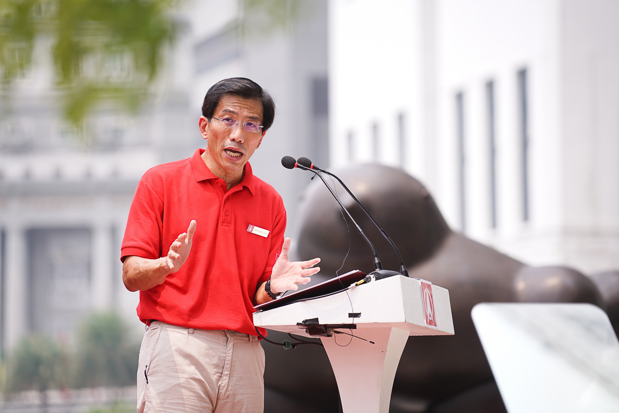 The Singapore Democratic Party's secretary-general Chee Soon Juan (pictured) said in 2020 that the ruling People's Action Party was "toying with the idea" of having a population of 10 million. The Singapore Democratic Party's secretary-general Chee Soon Juan (pictured) said in 2020 that the ruling People's Action Party was "toying with the idea" of having a population of 10 million.