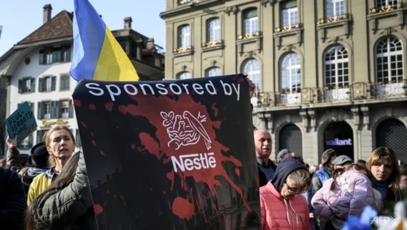 Nestle says not profiting in Russia after Zelenskyy swipe