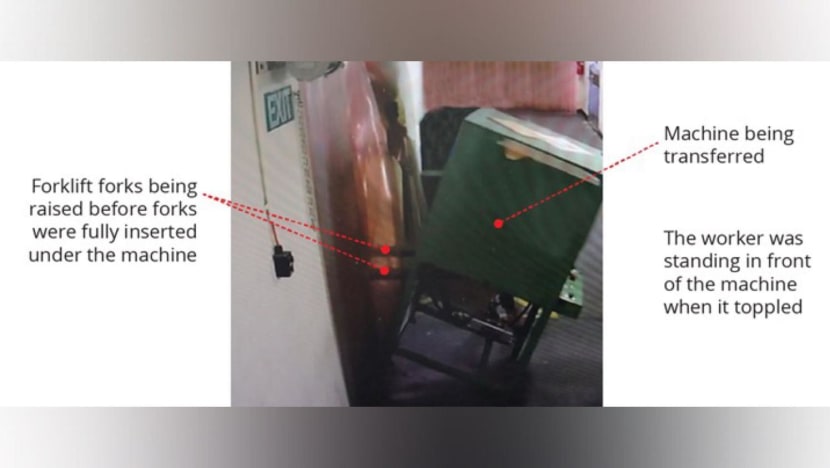 Partially inserted forklift forks linked to death of worker at Rifle Range Road Partially inserted forklift forks linked to death of worker at Rifle Range Road