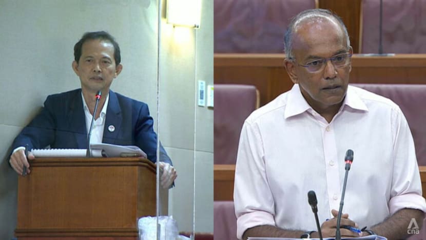 Shanmugam challenges PSP's Leong on foreign talent stance, says party is race-baiting