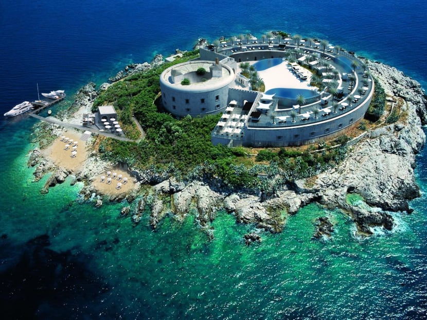 An artist's impression of a luxury resort to be constructed within a former wartime concentration camp on the Montenegrin island of Mamula. Photo: AFP