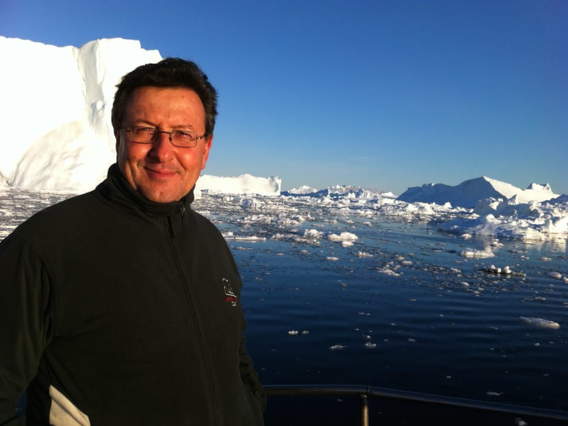Professor Carlos Duarte pictured in Greenland in 2014. He told a Singapore webinar on Nov 5, 2020 that Covid-19 lockdowns around the globe had some upside.