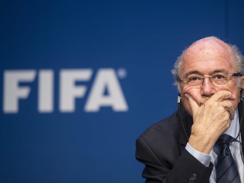 FIFA President Sepp  Blatter attends a news conference following the FIFA Executive Committee meeting in Zurich, Switzerland, on May 30, 2015. Photo: AP