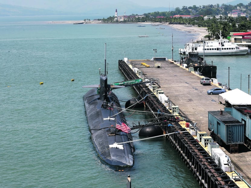 A US submarine at Subic Bay last year. The Philippines is also planning to grant visiting US forces, ships and aircraft temporary access to more of its camps to allow for more joint military exercises. Photo: Reuters