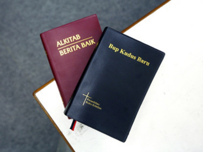 In January, 351 copies of the Bahasa Malaysia (left) and Iban-language Bibles were seized from the Bible Society of Malaysia’s (BSM) bookshop in Petaling Jaya. They were returned last month to the Christians in Sarawak and not the Peninsula-based BSM as the holy books are not to be distributed 
in Selangor. 
PHOTO:  REUTERS