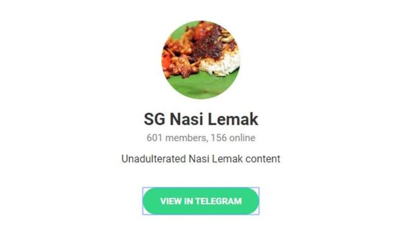 Parodi kumpulan sembang 'SG Nasi Lemak' kongsi gambar juadah 'menggiurkan'