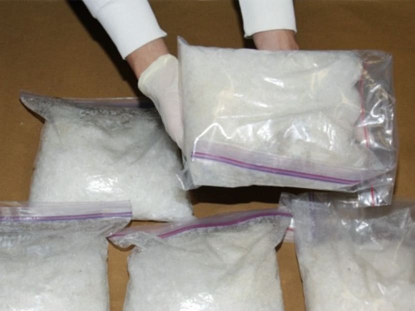 'Ice' seized by CNB at Changi Airport. Photo: Central Narcotics Bureau