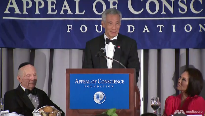 PM Lee receives World Statesman Award, says Singapore's policies in fostering harmony have served it well but challenges remain PM Lee receives World Statesman Award, says Singapore's policies in fostering harmony have served it well but challenges remain