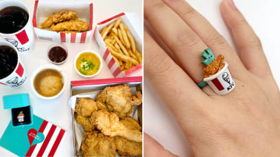 We Tried On The KFC x Deliveroo Fried Chicken Ring For Valentine’s Day