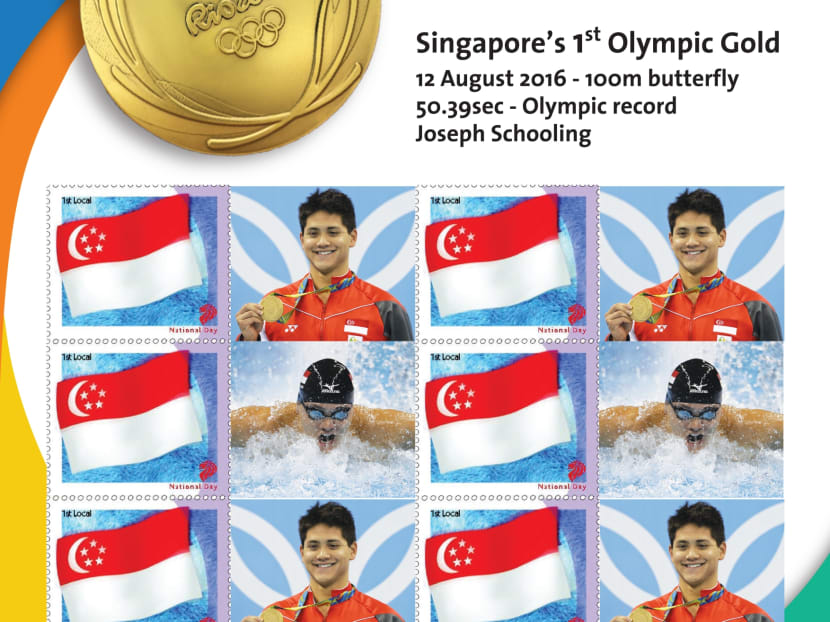 Schooling, Team Singapore athletes featured on new special edition stamps