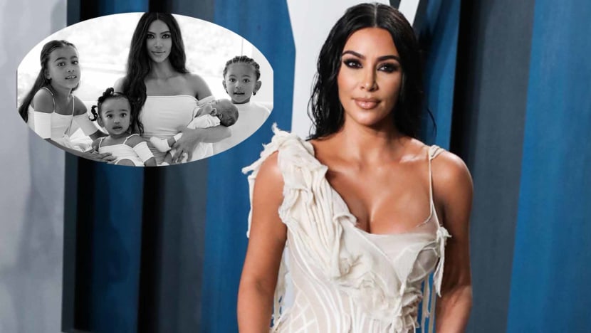 Kim Kardashian Shares New Family Portrait — Without Kanye West