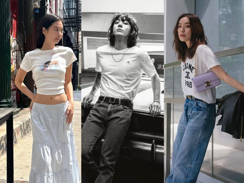 White t shirt style women on sale