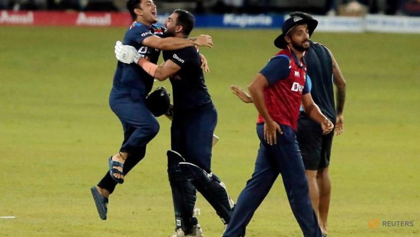 Cricket: India edge Sri Lanka in nervy run chase to clinch ODI series Cricket: India edge Sri Lanka in nervy run chase to clinch ODI series
