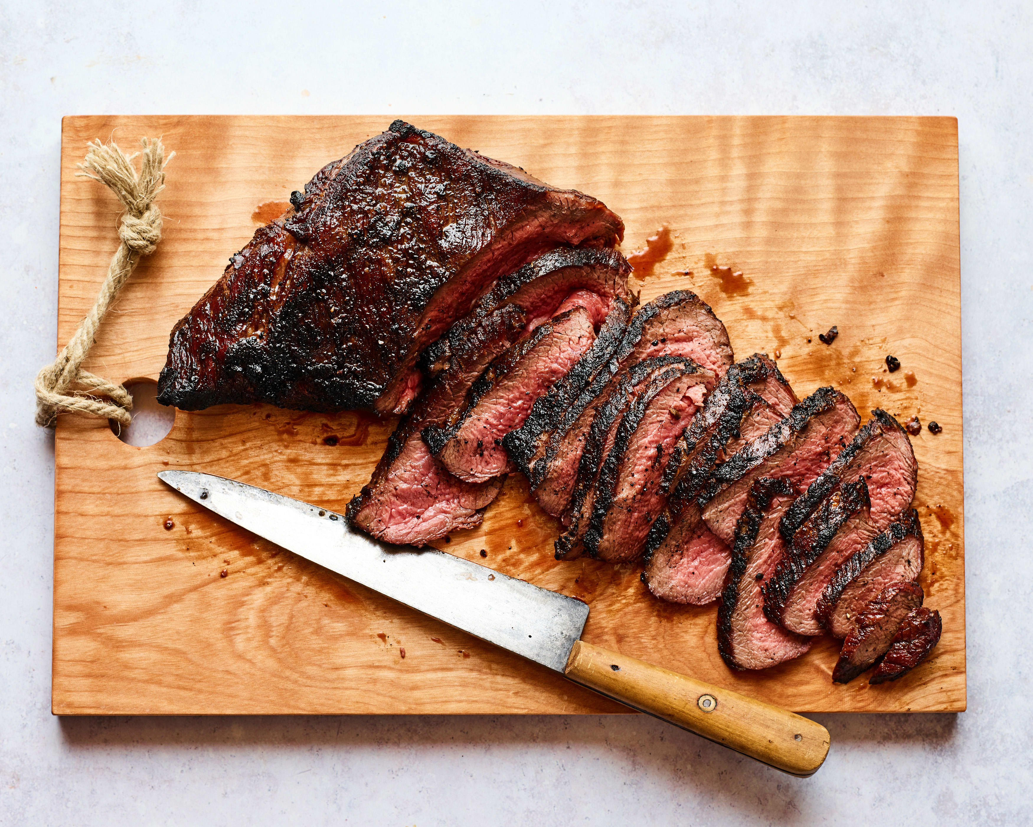 Reverse-searing allows thick cuts of steak, such as tri-tip, top round and porterhouse, to cook to an even doneness and develop a charred crust. Reverse-searing allows thick cuts of steak, such as tri-tip, top round and porterhouse, to cook to an even doneness and develop a charred crust.