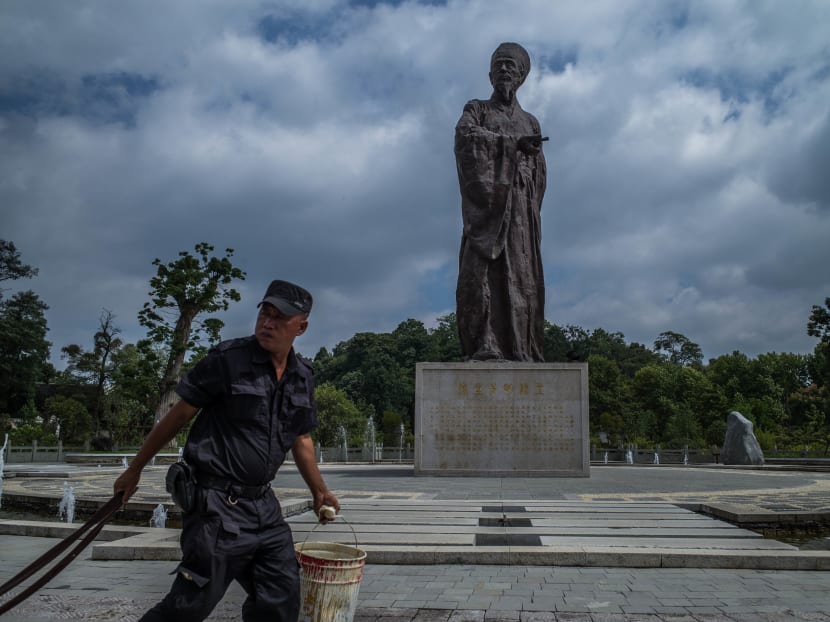 A statue of Wang Yangming at a theme park in Guiyang dedicated to the  16th-century Confucian philosopher. Photo: The New York Times