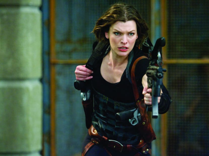 The series is unusual in the world of blockbuster franchises in that it has been carried over 15 years by a single female lead, Milla Jovovich. SingTel mio TV file photo