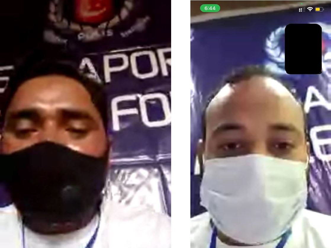 Some scammers initiate a video call through messaging applications while dressed in a uniform similar to that of police officers in Singapore.