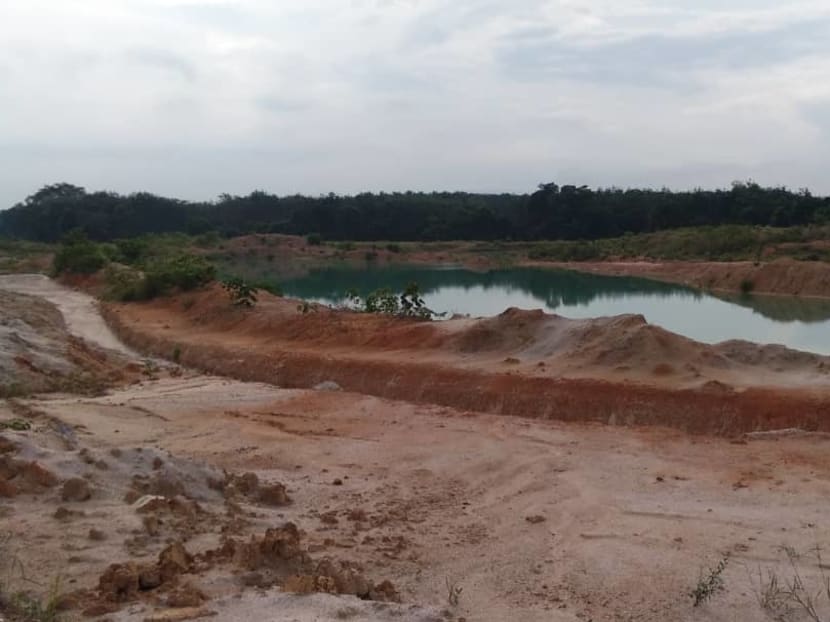 Part of Sungai Linggiu and Sungai Sayong allegedly used for sand-mining.