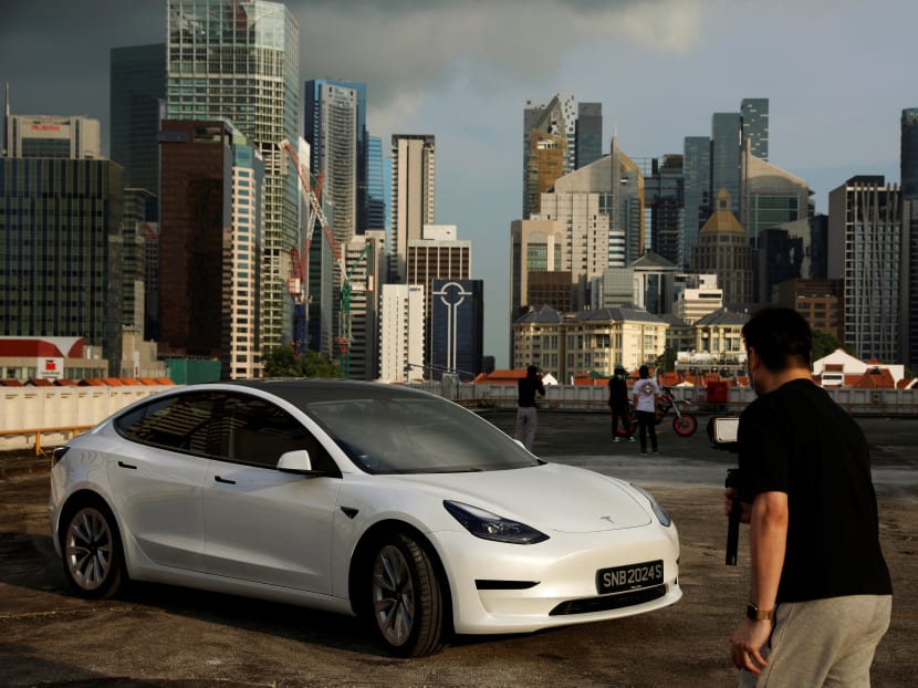 Tesla EV sales boom in Singapore, pushing rivals' models off the streets