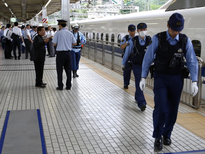 A man riding the bullet train set himself on fire Tuesday (June 30), killing himself as the coach filled with smoke, Japanese officials and media reports said. Photo: AP