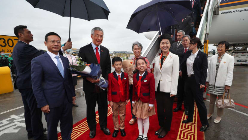 Prime Minister Lee Hsien Loong arrives in Guangzhou at start of official visit to China