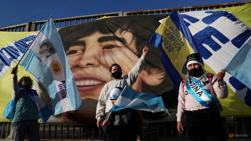 Maradona fans remember troubled soccer great a year after his death Maradona fans remember troubled soccer great a year after his death