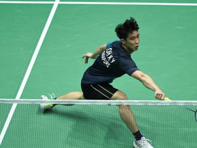 Singapore's Loh Kean Yew in action at the 31st SEA Games.