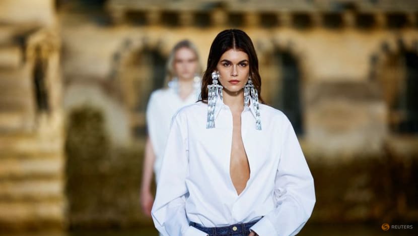 Valentino takes modern haute couture lineup to Chateau de Chantilly - CNA