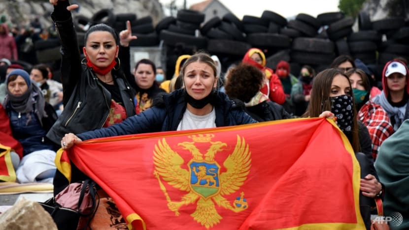 Protests as Montenegro's new Orthodox head inaugurated Protests as Montenegro's new Orthodox head inaugurated