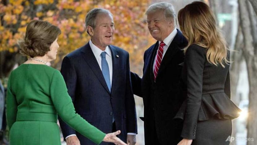 Trump meets Bush family ahead of funeral Trump meets Bush family ahead of funeral