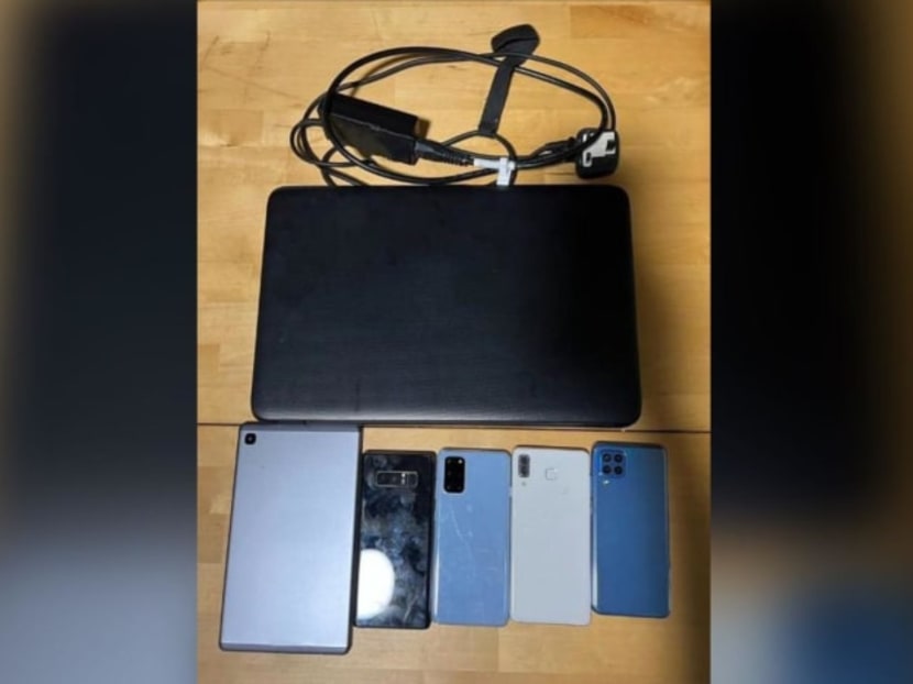 Case exhibits seized by the police. Case exhibits seized by the police.