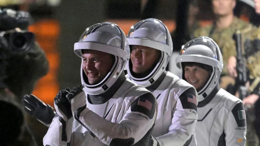 SpaceX capsule carrying latest astronaut crew docks with International Space Station SpaceX capsule carrying latest astronaut crew docks with International Space Station