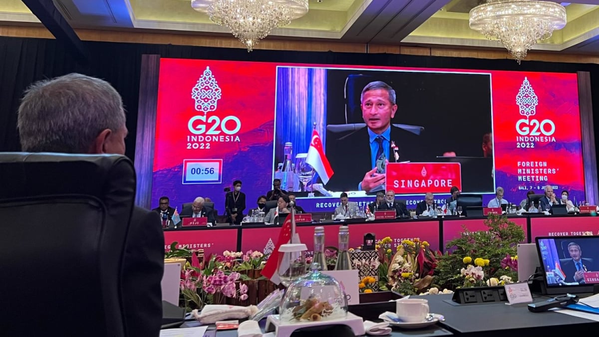 Vivian Balakrishnan mendesak negara-negara G20 untuk menghentikan ‘pangan senjata’