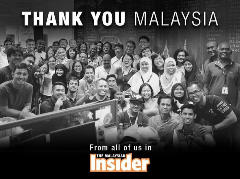 On March 14, 2016, The Malaysian Insider, one of Malaysia’s top news sites, closed, for “commercial reasons”. Photo: The Malaysian Insider