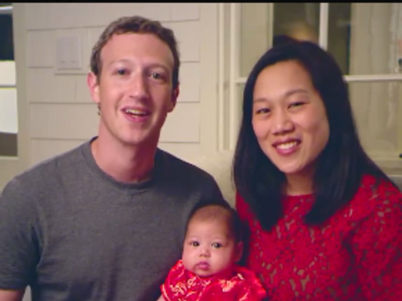 Screengrab from the Zuckerberg family's Lunar New Year greeting video via Mark Zuckerberg/Facebook