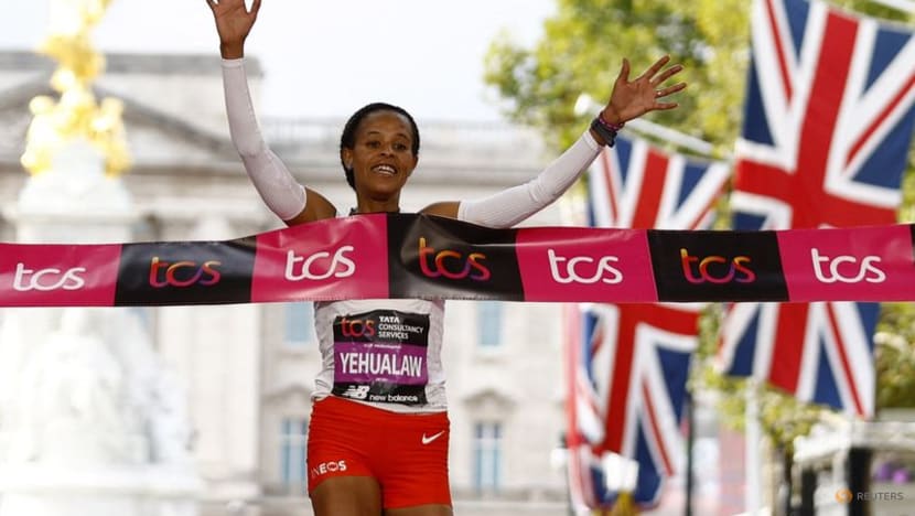 Ethiopian Yehualaw storms to London Marathon win in style Ethiopian Yehualaw storms to London Marathon win in style