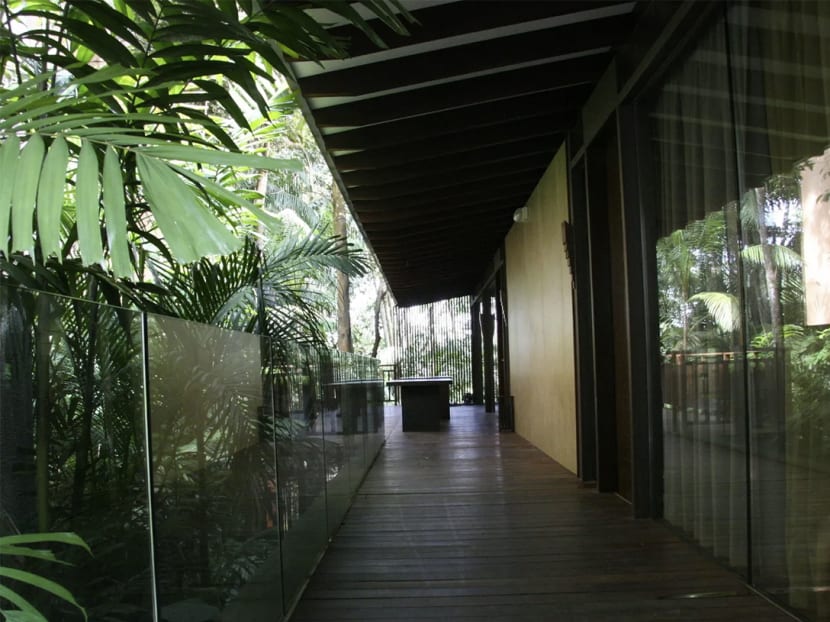 A Singapore Land Authority spokesperson said that medical testing was conducted to ensure that workers did not have symptoms of Covid-19 before moving into the resort on Sentosa island. A Singapore Land Authority spokesperson said that medical testing was conducted to ensure that workers did not have symptoms of Covid-19 before moving into the resort on Sentosa island.