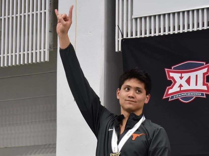 Joseph Schooling set three records in three days at the Big 12 Swimming and Diving Chamionships. Photo: Instagram/texasmsd