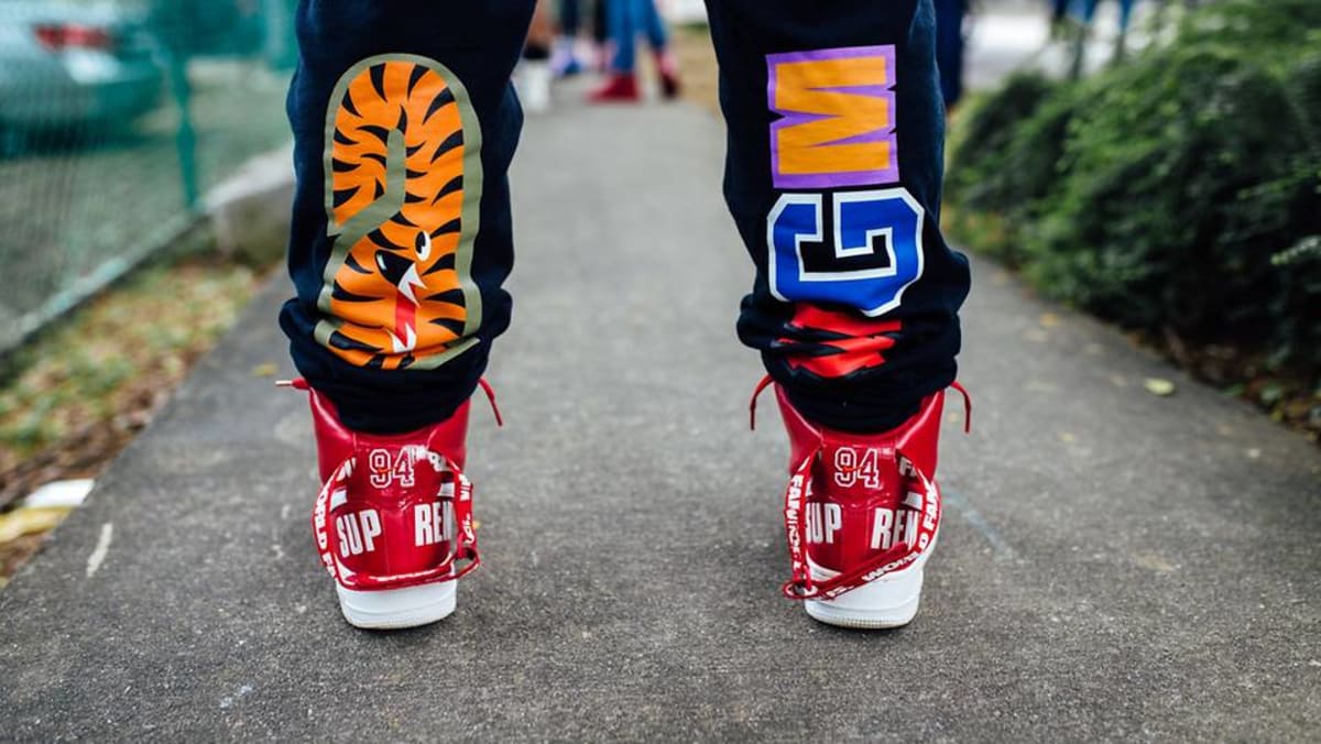 Nike air 27 cheap supreme red